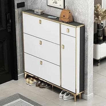 зонт: Тумба и подставка для обуви, Новый, МДФ, цвет - Белый — 1