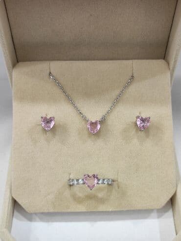 свадебное платье для высокой невесты: Набор украшений, Проба 925, Женские, Новый — 5