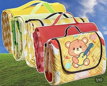 каверь: Складные коврики для пикника + детские сумки‑чехлы с милыми — 1