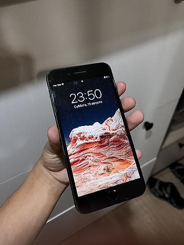 6s iphone: IPhone 7 Plus, Б/у, 128 ГБ, Black Titanium, Чехол, 100 % — 1