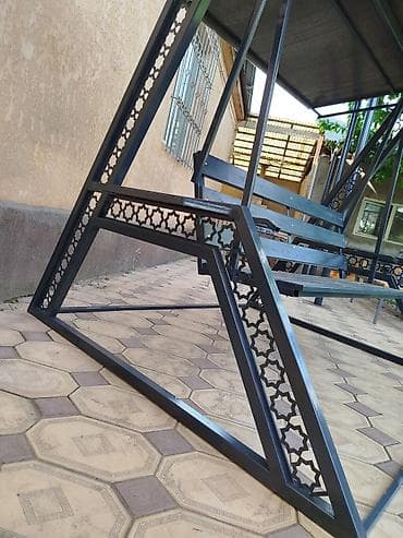 навесная качель для дома: Садовые качели Со спинкой, С крышей — 4