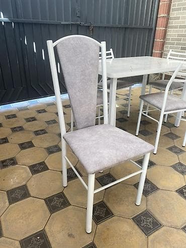 plastik stol stul: Кухонный стол и стул, цвет - Белый — 7