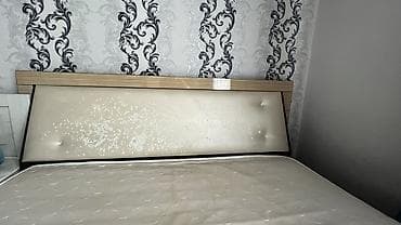 Керебеттер: Эки кишилик керебет, Матрасы бар, узуну - 200 см — 2