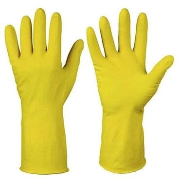 Медицинское оборудование: Перчатки хозяйственные, латексные с хлопковым наполнением с повышенной — 3