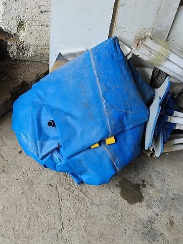 продаю манеж: Разборный каркасный бассейн (комплект) Бу. - Каркас: металлические — 4