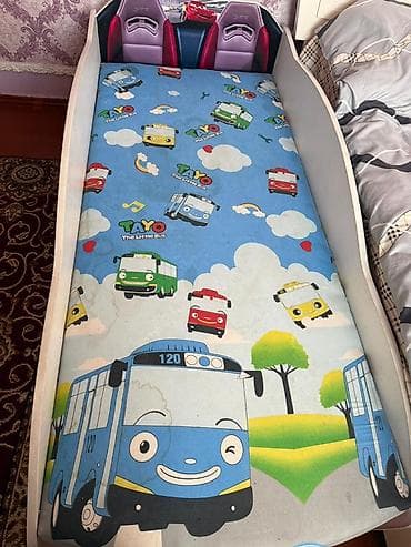 крутые тачки: Детская кровать-машинка с рисунками из мультфильма Cars (молния 95) по — 3