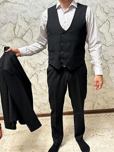 классический костюм мужской: Мужской классический костюм-тройка, черный. надевал только один раз — 3