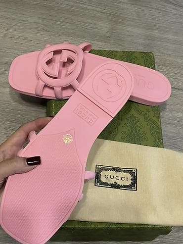 Босоножки, сандалии, шлепанцы: Новые Женские шлёпки (Сланцы) Gucci 😍😍😍 Идеальны для города и — 2