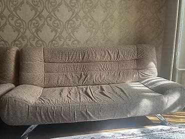 обивка: Комплект мягкой мебели, Б/у, цвет - Коричневый — 1