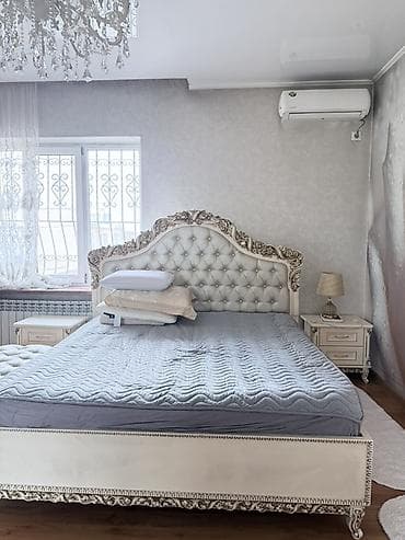 спальный гарнитур деревянный: Спальный гарнитур, Шкаф, МДФ, цвет - Белый — 8