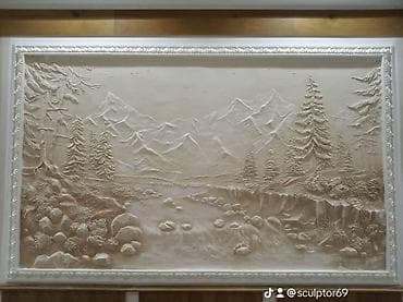 шкатулки из гипса: Авторские 3D-барельефы и декоративные панно для стен - Художественная — 4