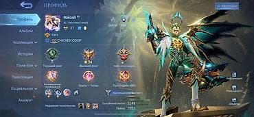 Аккаунт Mobile Legends: Bang Bang - Ник: Rakosh 01, ID: 5 (16603) - — 2