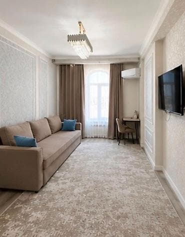 Продажа квартир: 1 комната, 46 м², Асанбай мкр Элитка, 10 этаж, Евроремонт — 1