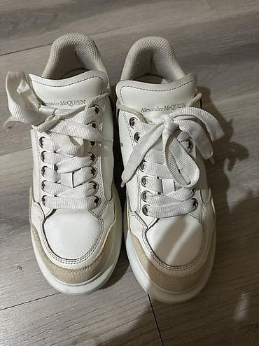 Женская обувь: Кроссовки, 38.5, 39, McQ Alexander McQueen, Б/у, цвет - Бежевый, Самовывоз — 2