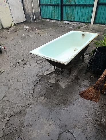 бочка цестирна: Ванна, Прямоугольная, Материал: Чугун, Размер: 150 x 80 см — 2