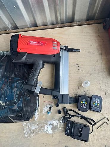 Измерительные инструменты и детекторы: Газовый аккумуляторный пороховой нейлер PIRANI RB-65 (Lithium ion gas — 4