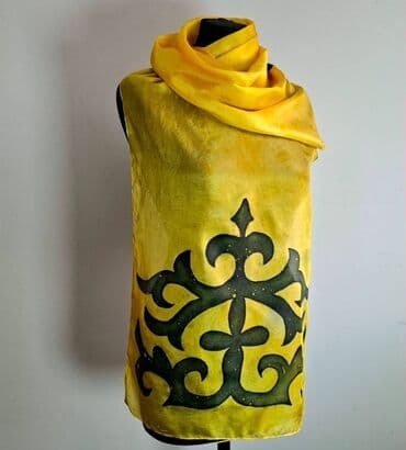 купить золотые серьги с жемчугом: Шарф, Новый, Женские — 4