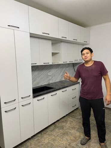 кухонная мебель в рассрочку в бишкеке: Мебель на заказ, Стулья, Кухонный гарнитур, Стол — 5