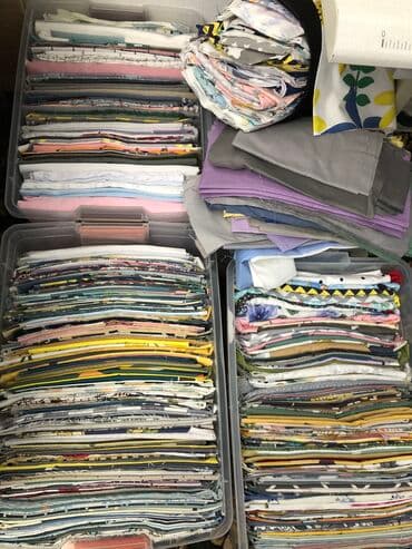 Куски тканей, материалов для лоскутных одеял, для печворка, пичворка