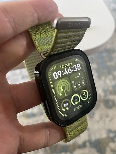 pro trek: Смарт-часы Huawei с прямоугольным дисплеем и текстильным ремешком — 2
