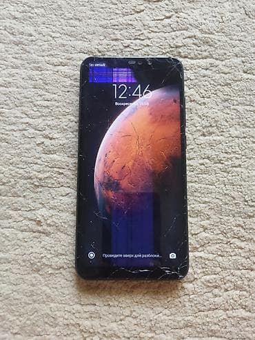 телефон за 12000: Redmi, Redmi Note 6 Pro, Б/у, 64 ГБ, цвет - Черный, 2 SIM — 2