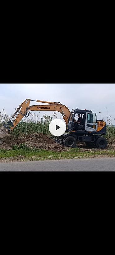 Транспорт: Экскаватор, Hyundai, Дөңгөлөктүү — 3