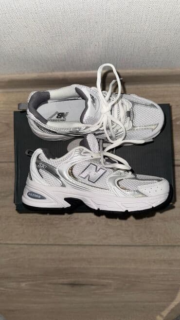 Кроссовки, 35.5, 36, New Balance, Новый, цвет - Белый, Бесплатная доставка