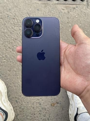 deep: IPhone 14 Pro Max, 256 ГБ, Deep Purple, Защитное стекло, 84 % — 1