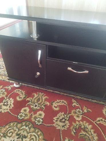 полки под тв: Тумба и подставка для телевизора, Напольная, цвет - Коричневый — 2