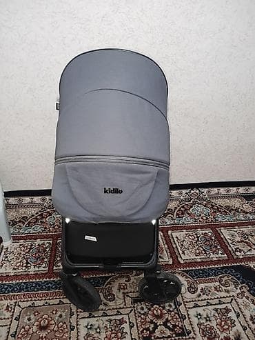 Прогулочная коляска Kidilo (серый цвет) - Компактная и маневренная
