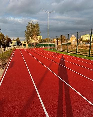 Резиновое спортивное покрытие для беговых дорожек и площадок - Тип at lalafo.kg Резиновое спортивное покрытие для беговых дорожек и площадок - Тип