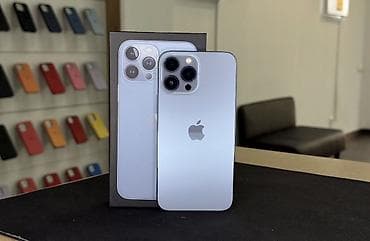 redmi note9c: IPhone 13 Pro Max, Б/у, 256 ГБ, Sierra Blue, Защитное стекло, Чехол, Коробка, В рассрочку, 100 % — 1