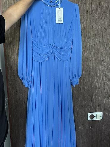 вечерний: Платье Munalissa Line, код модели 1071 - Цвет: небесно-голубой - — 2