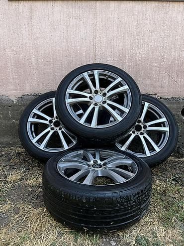 машина х5: Колеса в сборе 225 / 50 / R 18, Лето, Б/у, Комплект, Легковые, Литые, отверстий - 5 — 3