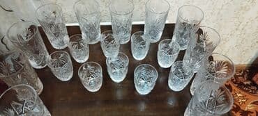 продаю пивные кружки: Набор гранёной хрустальной посуды советского образца.(Можно отдельно) — 1