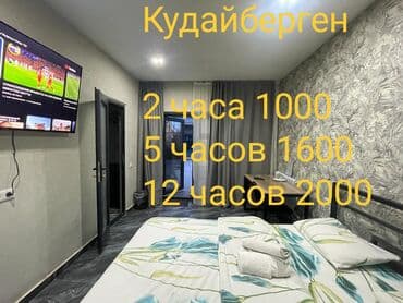 сдаю квартиру на долгий срок аламедин 1: 1 комната, Душевая кабина, Бронь, Бытовая техника — 1