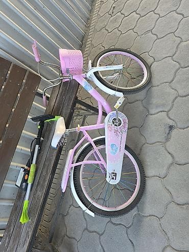 Балдар транспорту: Балдар үчүн велосипед, 2 дөңгөлөктүү, 6 - 9 жаш, Кыз үчүн, Колдонулган — 1