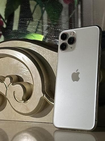 IPhone 11 Pro, Б/у, 64 ГБ, Серебристый, Защитное стекло, Зарядное устройство, Коробка, 71 %