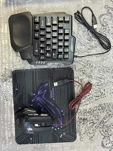 Новый Игровой набор для ПК: одноручная клавиатура + проводная мышь +