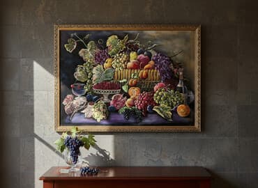 ножницы для сада: Картина, ручная работа! Картина маслом. В раме, размеры указаны на — 1