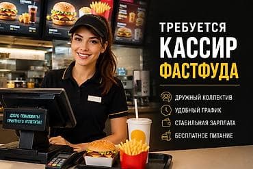 кассир в столовую: Требуется Кассир фаст-фуд заведения — 1