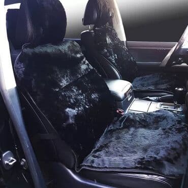 чехол кресло: Чехлы Меховые, цвет - Черный, Universal Seat cover, Новый, Платная доставка, Бесплатная доставка — 4