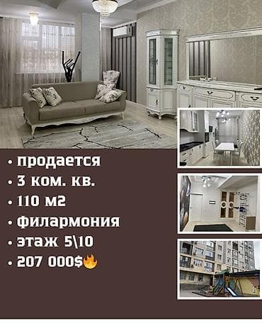 3 комнаты, 110 м², Элитка, 5 этаж, Евроремонт