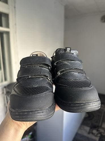 обувь рабочий: Детские черные туфли/кроссовки для школы - Модель: Babotou Kids Shoes — 5