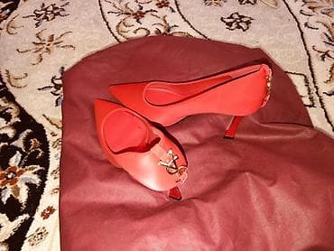 Туфли, 38, Yves Saint Laurent, Новый, цвет - Красный, Платная доставка