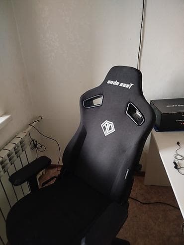 study chair: Игровое кресло, Б/у, С колесиками, цвет - Черный — 1