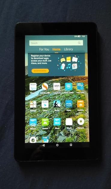 Электронная книга, Amazon, Б/у, 6" - 7", Bluetooth, цвет - Черный