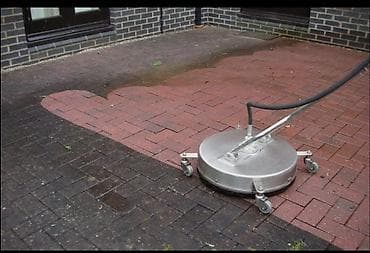 терраса: Уборка территории, Чистка брусчатки — 3