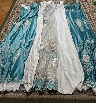 буква к: Комплект штор с тюлем на люверсах - Состав комплекта: 2 плотные — 3