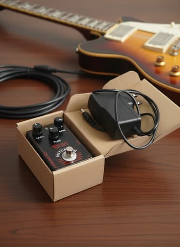 Гитарная педаль дисторшна DORMA Distortion (DS-216) с блоком питания